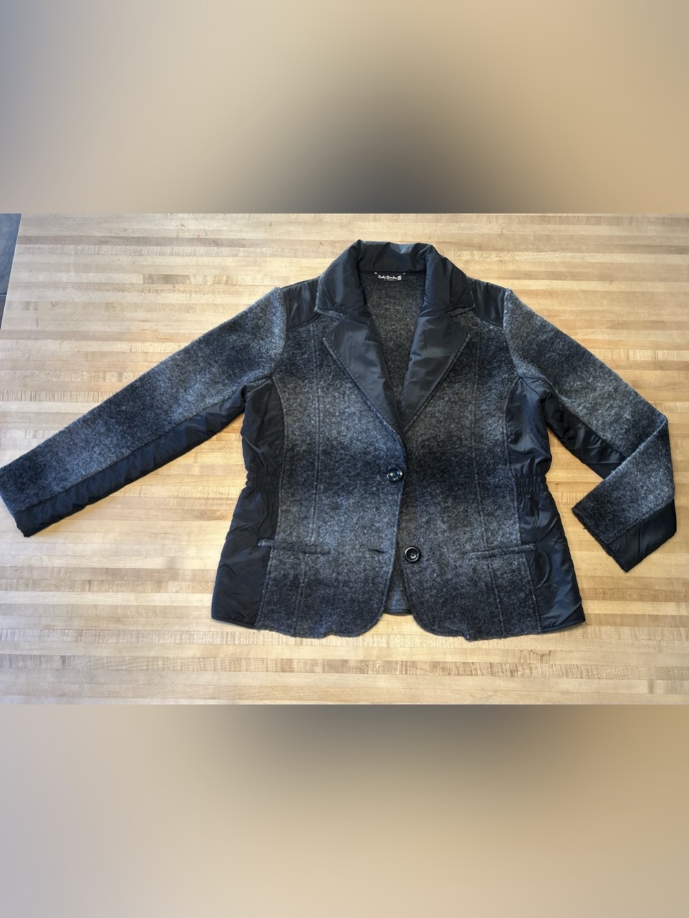 Betty Barclay Mixed-Media Crown Motif Blazer Jacket.